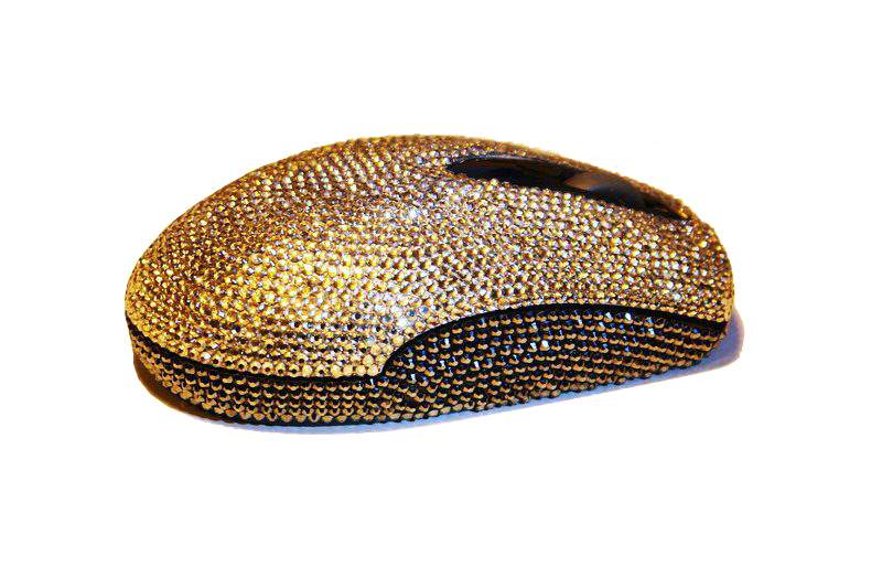 MJ - Luxury VIP Mouse - Incrusted Real Diamonds or Crystal Swarovski